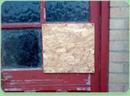 boarded up Erith